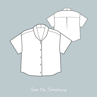 Eleanor ladies Shirt Shawl Collar Sewing Pattern