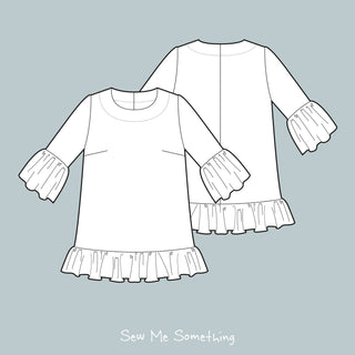 Celia ladies top sewing pattern