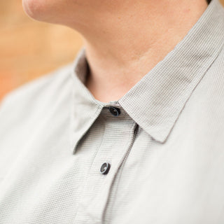 Collar of the Hippolyta, casual dress sewing pattern