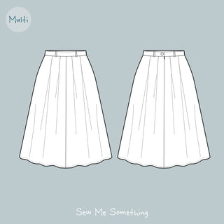 Dirndl Desdemona ladies skirt sewing pattern