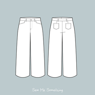 Portia Ladies Wide Leg Trouser Sewing Pattern