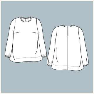 Pattern Printing Service Beth Blouse - Sewing Studio
